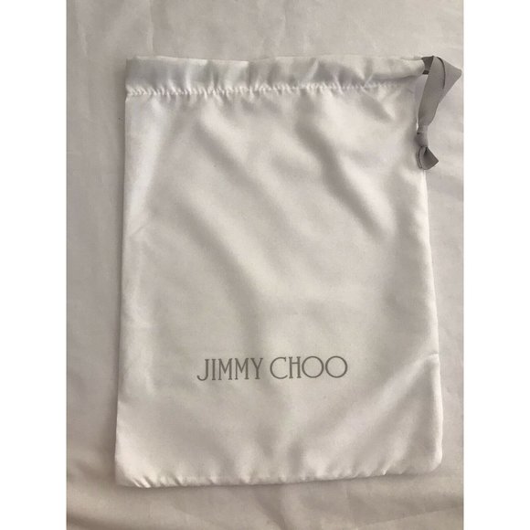 Jimmy Choo Storage Drawstring Dust Bag White 14" x 10" - Picture 1 of 8